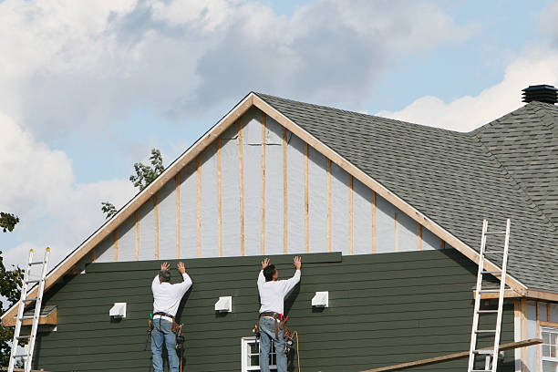 Professional Emergency Siding Repair technician working in Milford, OH